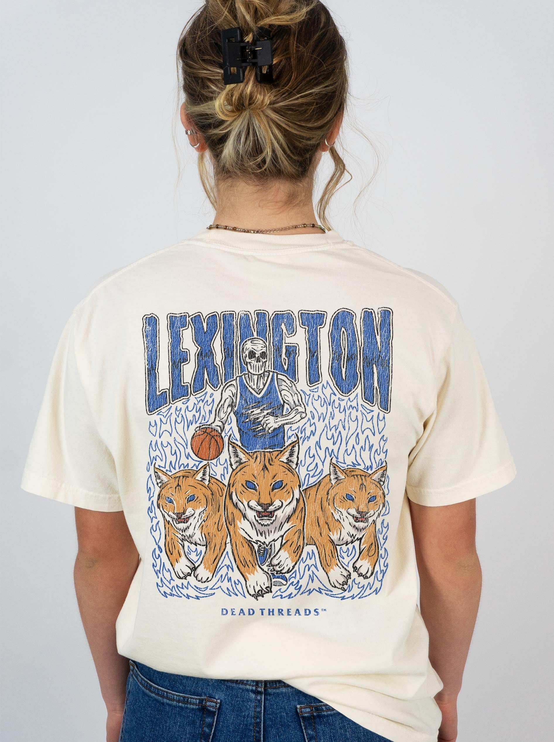 LEXINGTON BASKETBALL - “3 SKULL” PREMIUM T - SHIRT – T-Shirt – Dead Threads Apparel
