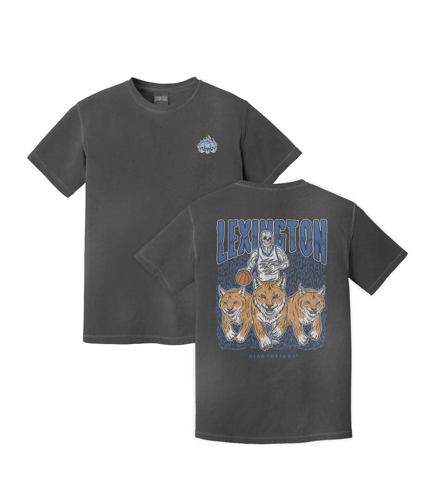 LEXINGTON BASKETBALL - “3 SKULL” PREMIUM T - SHIRT – T-Shirt – Dead Threads Apparel