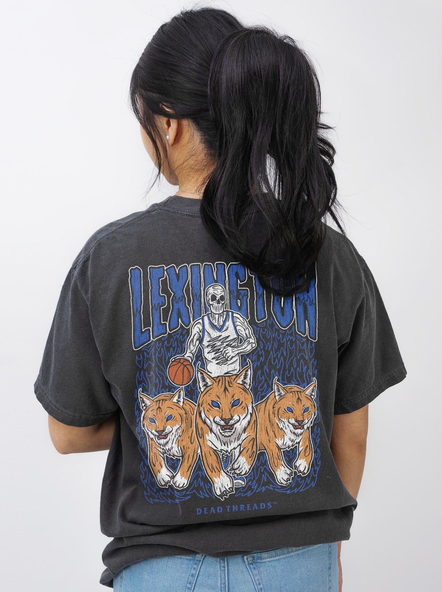 LEXINGTON BASKETBALL - “3 SKULL” PREMIUM T - SHIRT – T-Shirt – Dead Threads Apparel