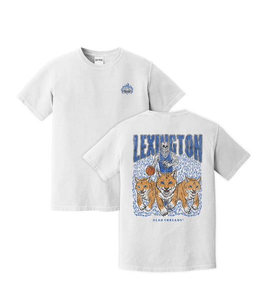 LEXINGTON BASKETBALL - “3 SKULL” PREMIUM T - SHIRT – T-Shirt – Dead Threads Apparel