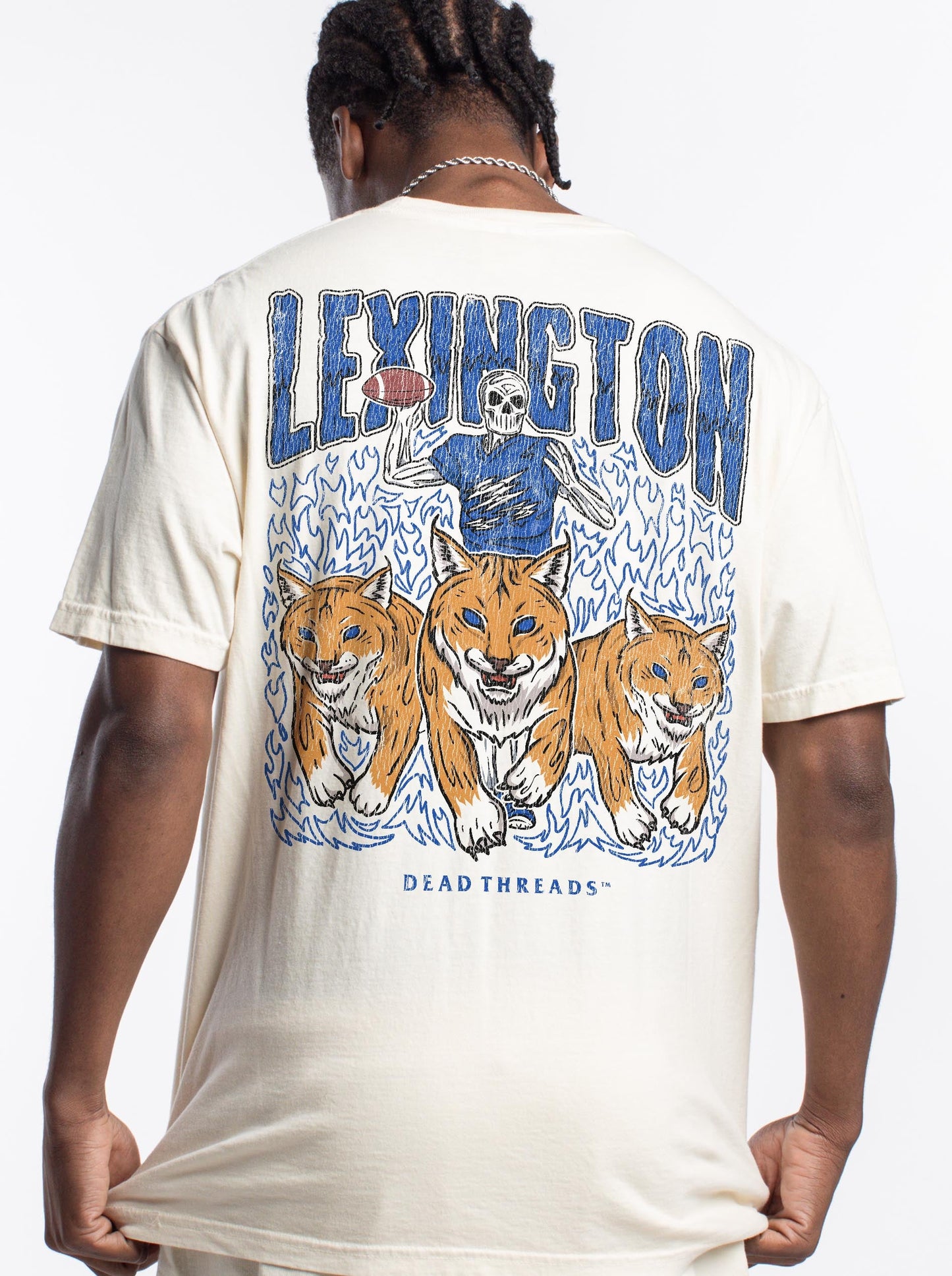 LEXINGTON FOOTBALL - “3 SKULL” PREMIUM T - SHIRT – T-Shirt – Dead Threads Apparel