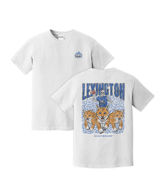 LEXINGTON FOOTBALL - “3 SKULL” PREMIUM T - SHIRT – T-Shirt – Dead Threads Apparel