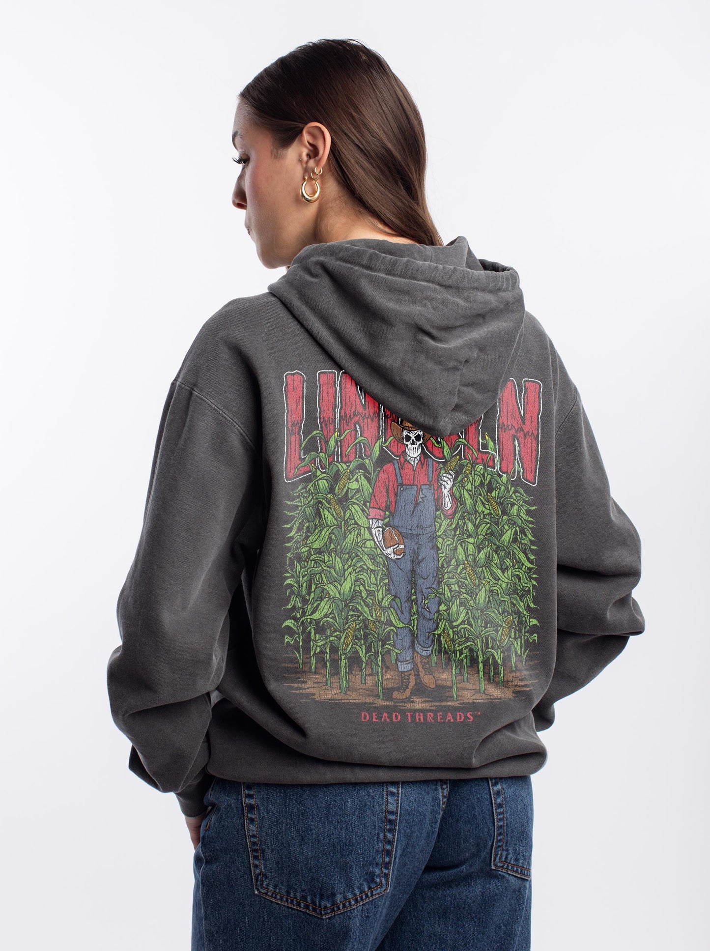 LINCOLN FOOTBALL HOODIE – Hoodie – Dead Threads Apparel