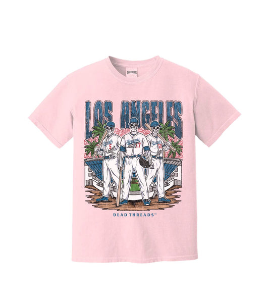LOS ANGELES BASEBALL - PINK – T-Shirt – Dead Threads Apparel