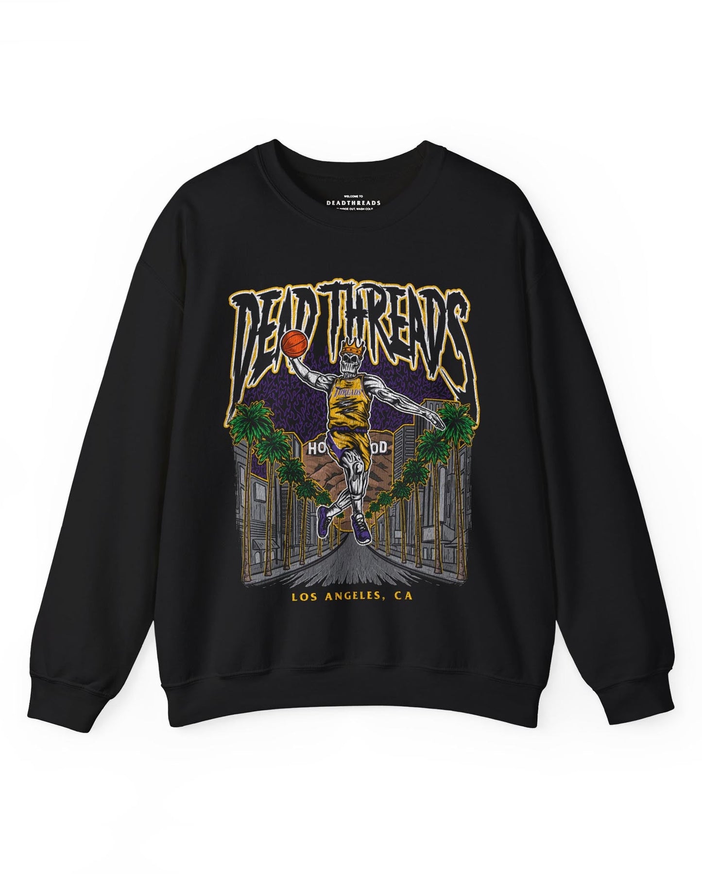 LOS ANGELES BASKETBALL - CREWNECK SWEATSHIRT – Sweatshirt – Dead Threads Apparel