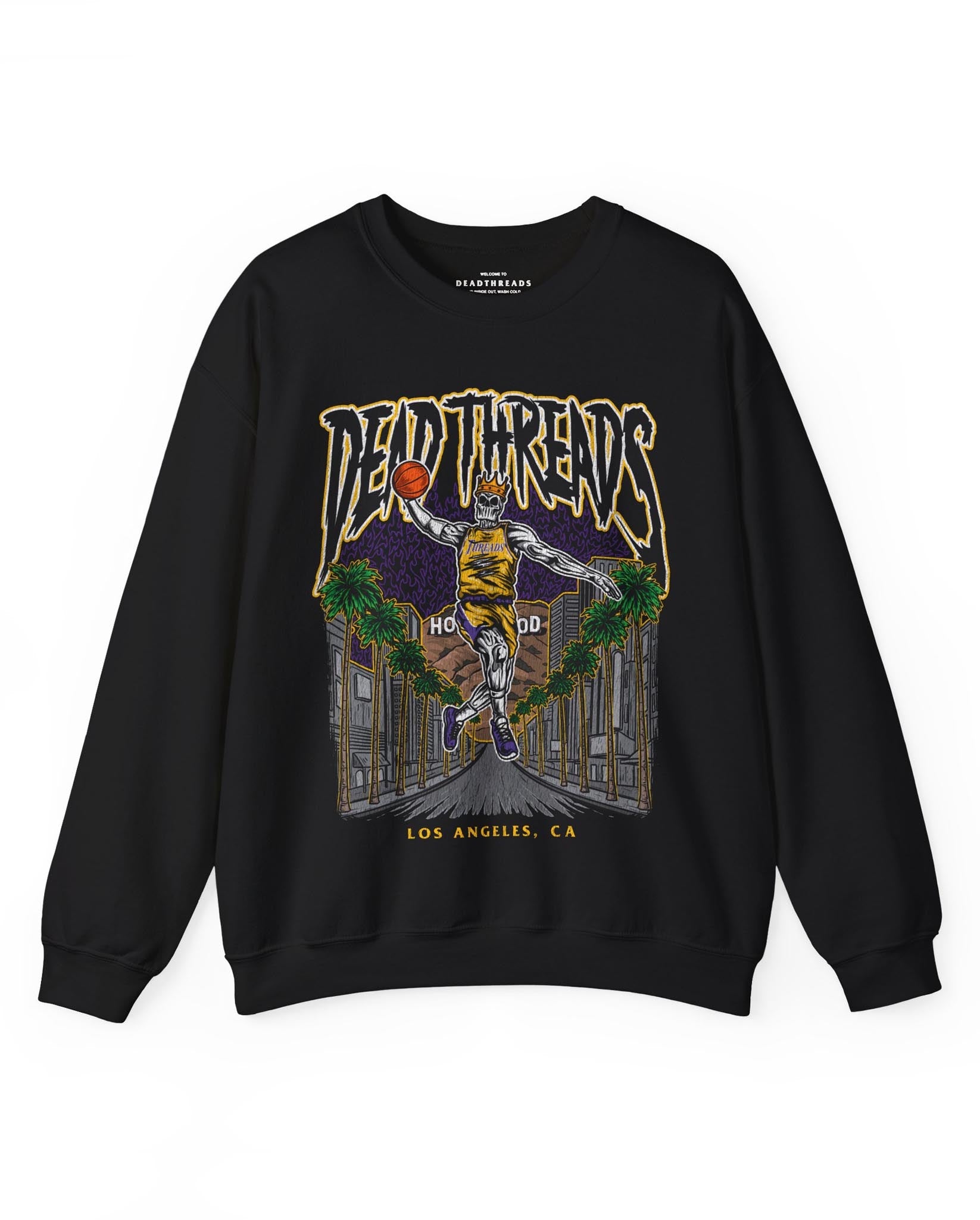 LOS ANGELES BASKETBALL - CREWNECK SWEATSHIRT – Sweatshirt – Dead Threads Apparel