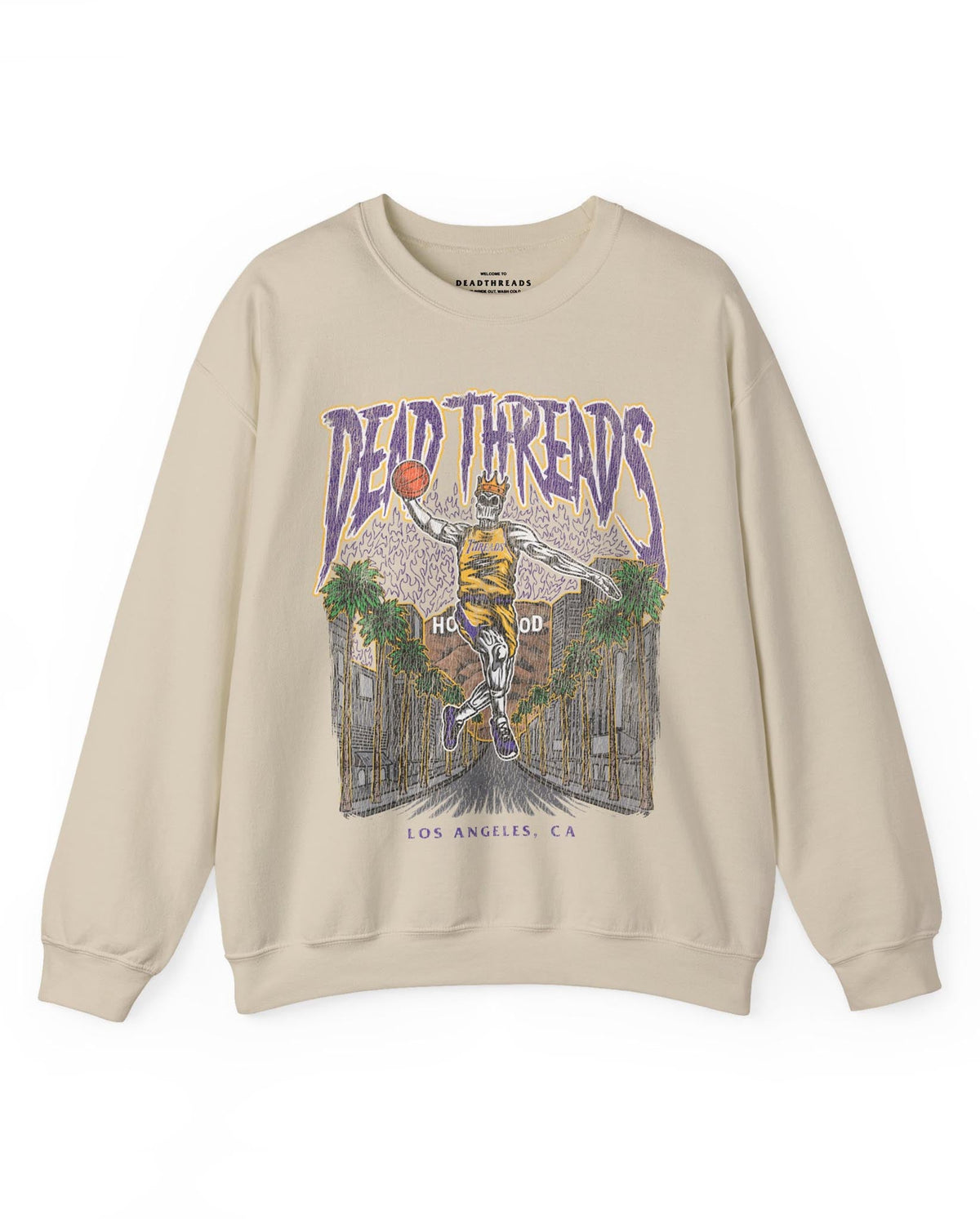 LOS ANGELES BASKETBALL - CREWNECK SWEATSHIRT – Sweatshirt – Dead Threads Apparel
