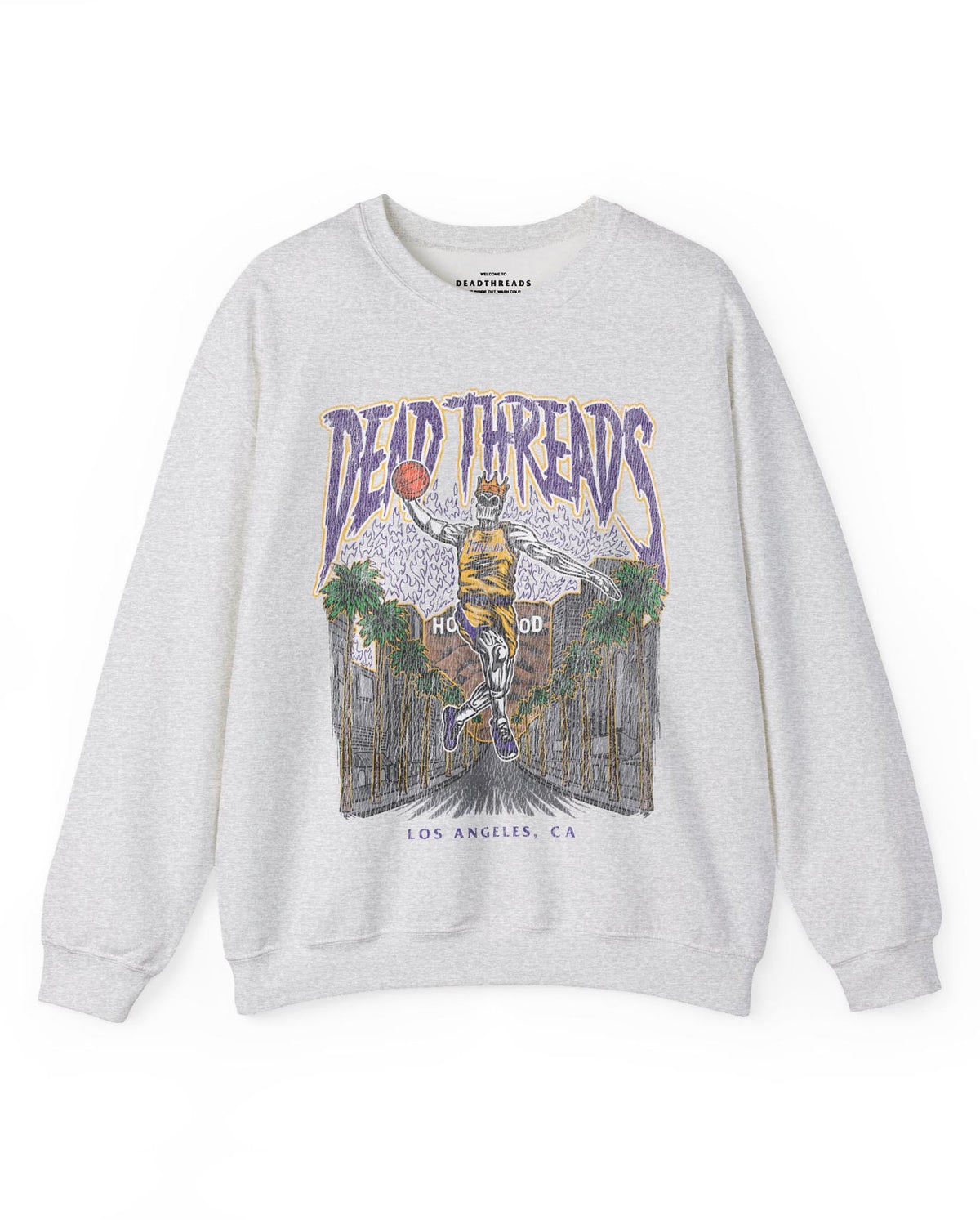LOS ANGELES BASKETBALL - CREWNECK SWEATSHIRT – Sweatshirt – Dead Threads Apparel