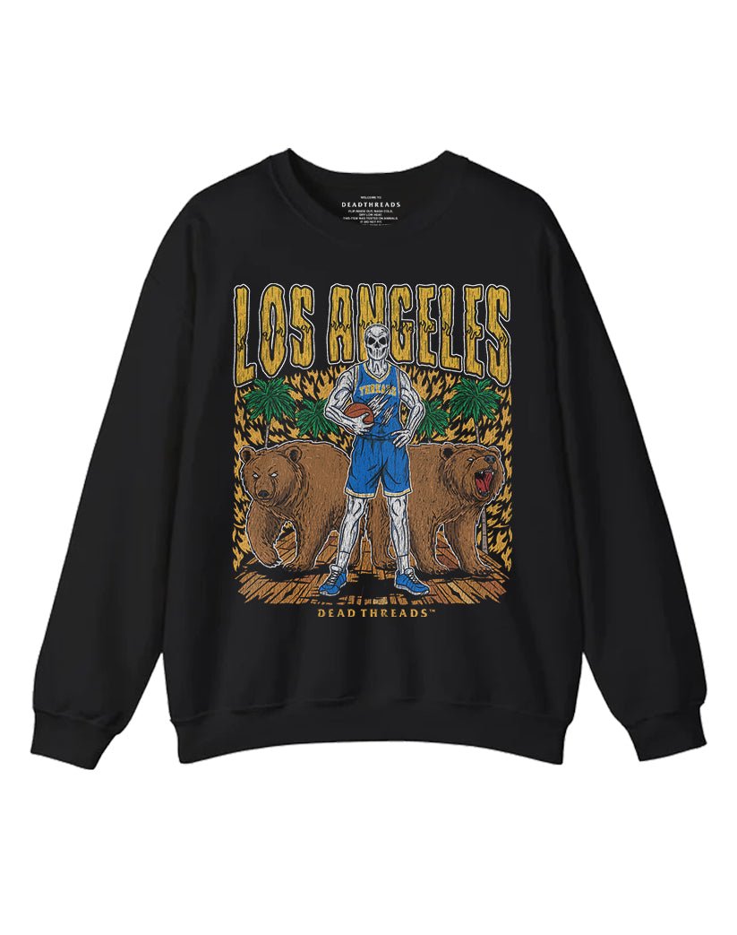 LOS ANGELES BASKETBALL CREWNECK SWEATSHIRT – Sweatshirt – Dead Threads Apparel