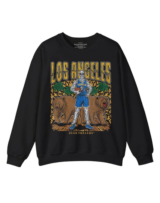 LOS ANGELES BASKETBALL CREWNECK SWEATSHIRT – Sweatshirt – Dead Threads Apparel