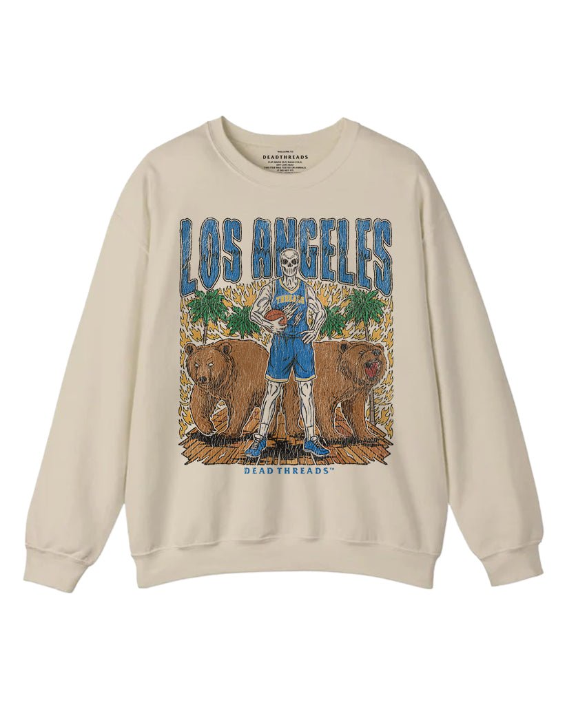 LOS ANGELES BASKETBALL CREWNECK SWEATSHIRT – Sweatshirt – Dead Threads Apparel