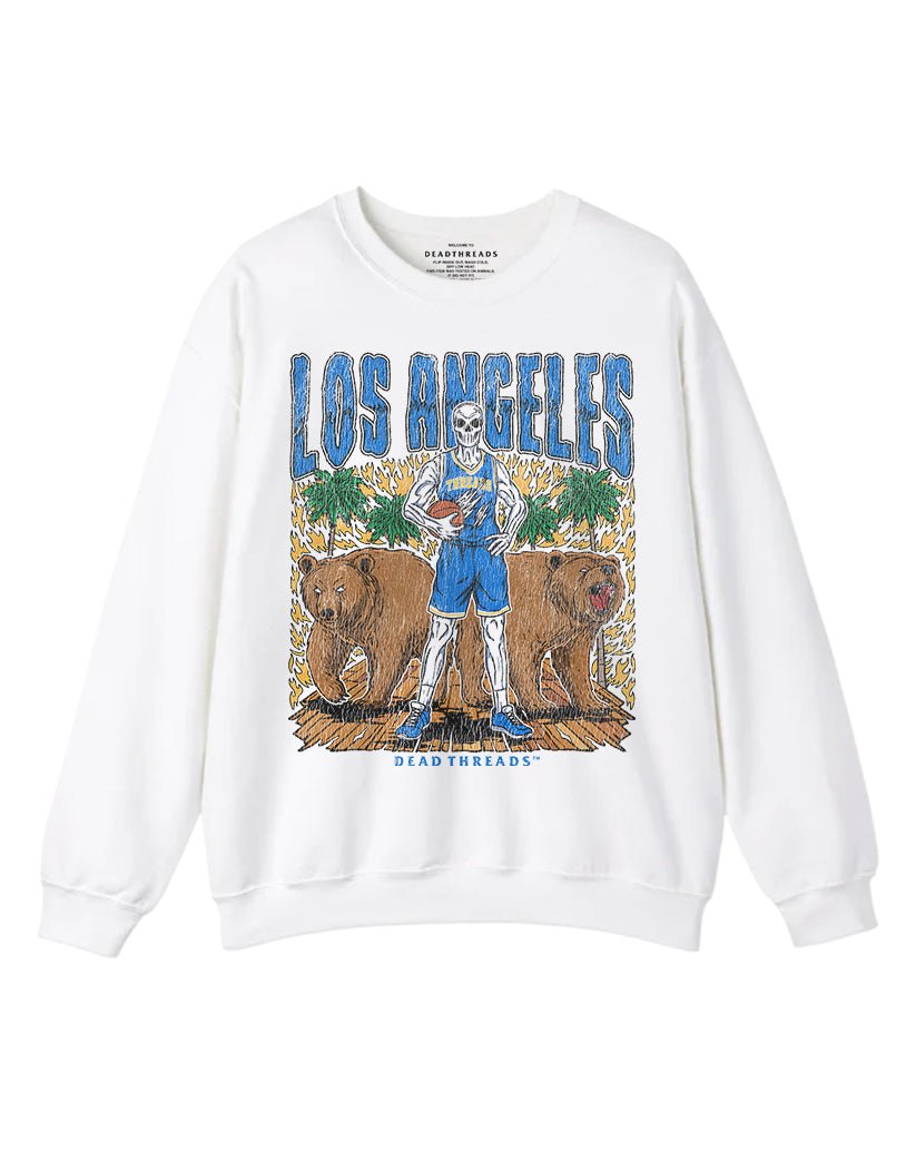 LOS ANGELES BASKETBALL CREWNECK SWEATSHIRT – Sweatshirt – Dead Threads Apparel