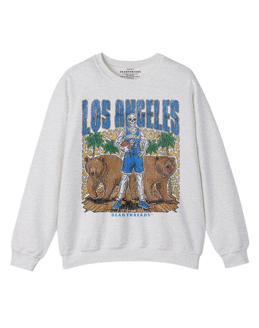 LOS ANGELES BASKETBALL CREWNECK SWEATSHIRT – Sweatshirt – Dead Threads Apparel