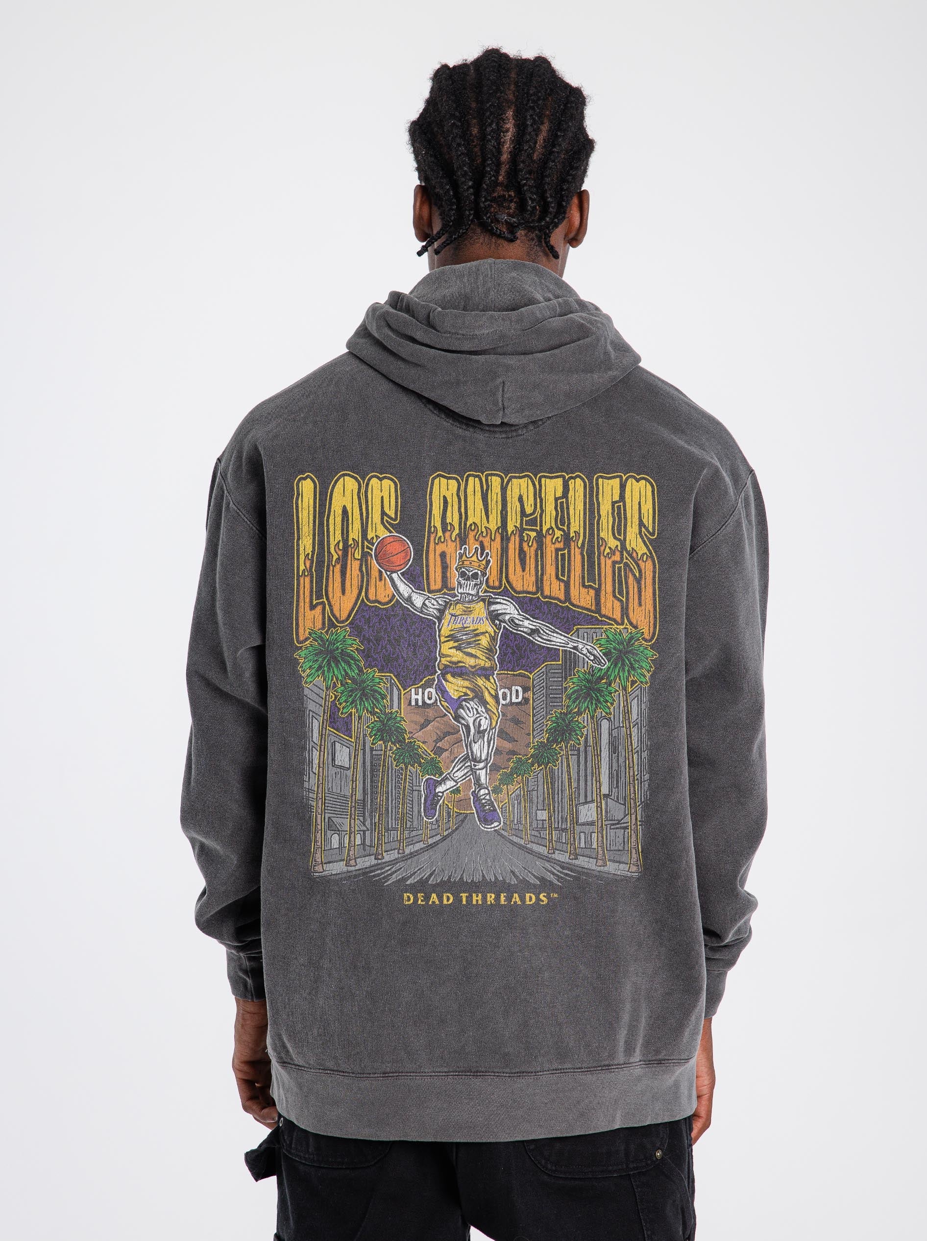 LOS ANGELES BASKETBALL - “DT ESSENTIAL" HOODIE – Hoodie – Dead Threads Apparel