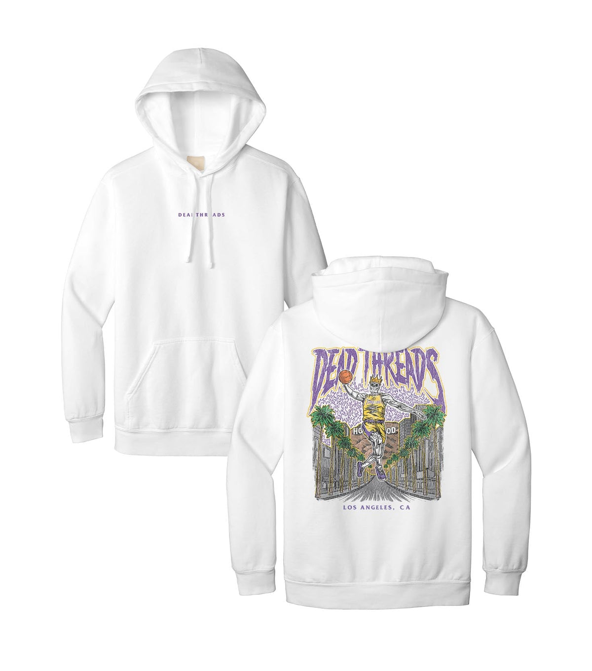 LOS ANGELES BASKETBALL - “DT ESSENTIAL" HOODIE – Hoodie – Dead Threads Apparel