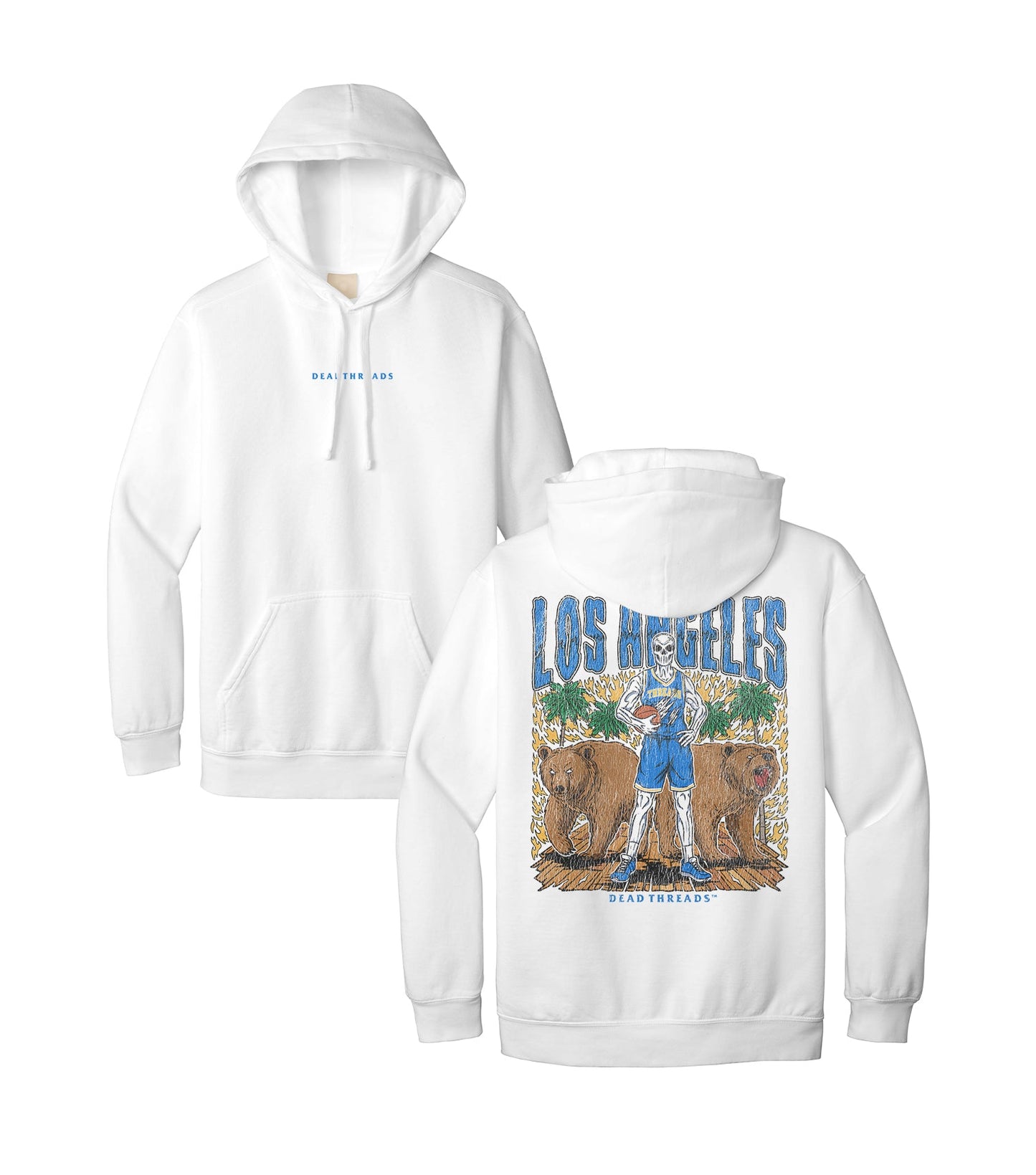LOS ANGELES BASKETBALL - “DT ESSENTIAL" HOODIE – Hoodie – Dead Threads Apparel