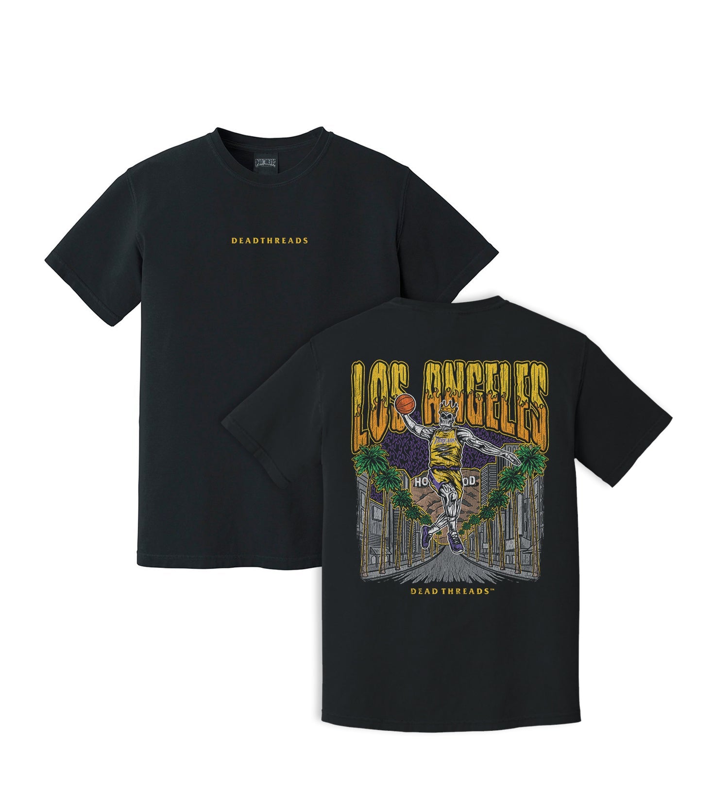 LOS ANGELES BASKETBALL - “DT ESSENTIAL" PREMIUM T - SHIRT – T-Shirt – Dead Threads Apparel