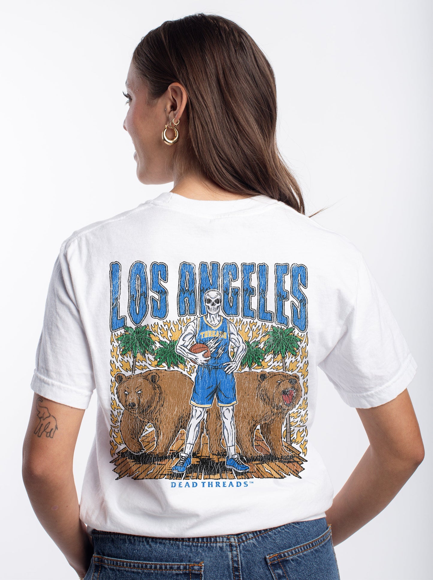 LOS ANGELES BASKETBALL - “DT ESSENTIAL" PREMIUM T - SHIRT – T-Shirt – Dead Threads Apparel