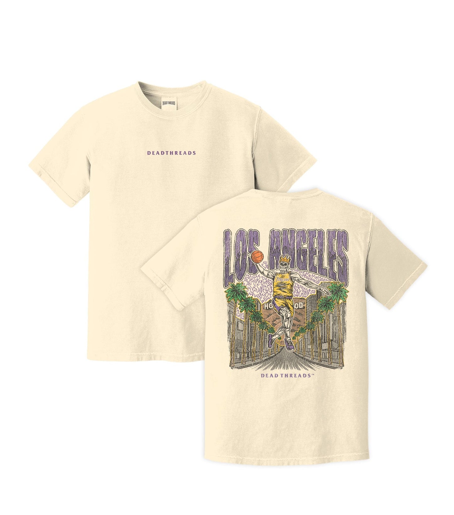 LOS ANGELES BASKETBALL - “DT ESSENTIAL" PREMIUM T - SHIRT – T-Shirt – Dead Threads Apparel