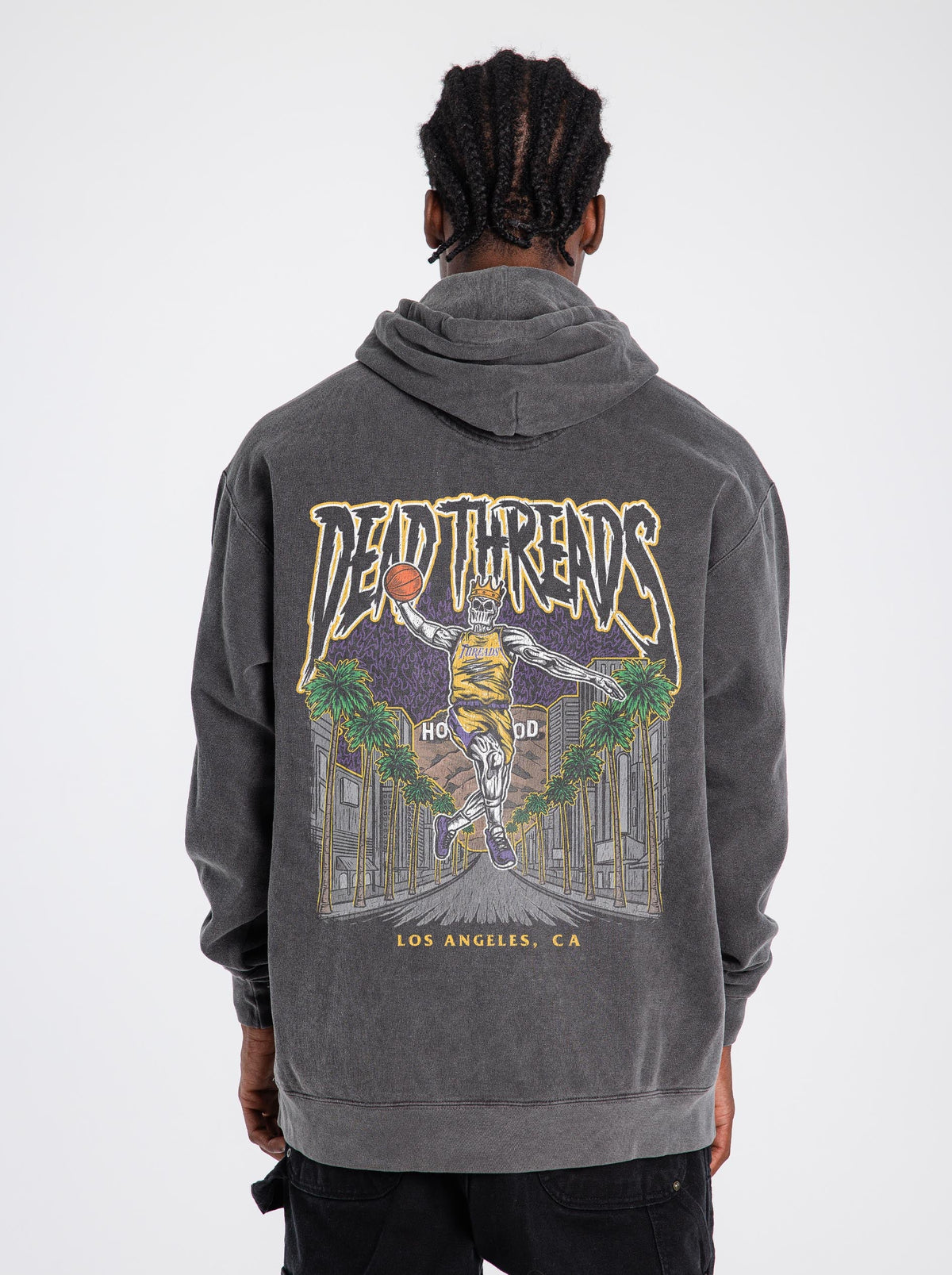 LOS ANGELES BASKETBALL - HOODIE – Hoodie – Dead Threads Apparel