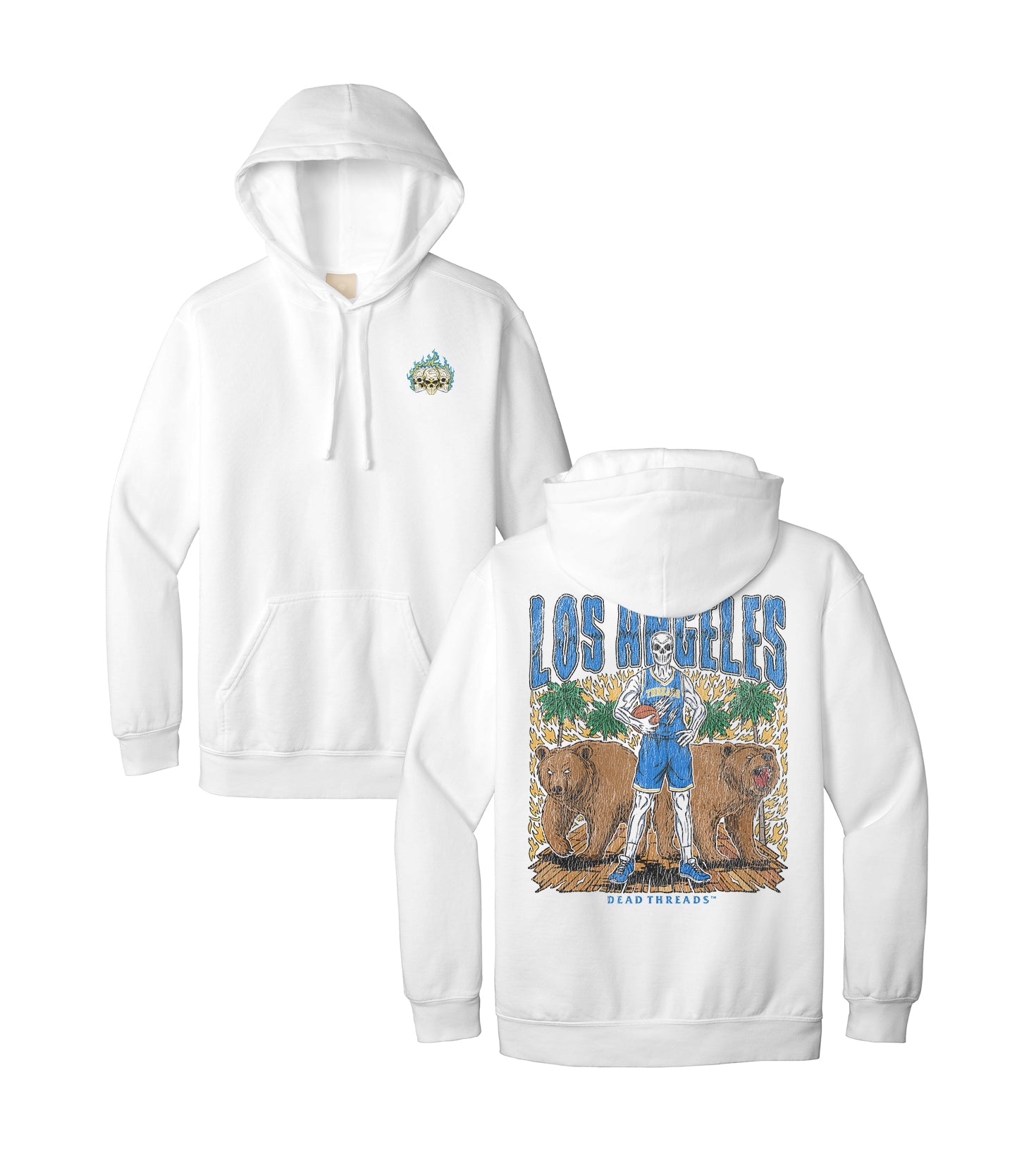 LOS ANGELES BASKETBALL - HOODIE – Hoodie – Dead Threads Apparel