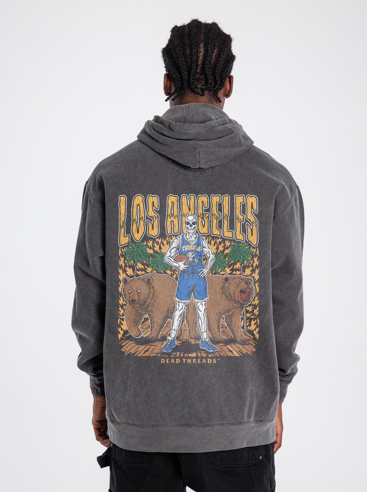 LOS ANGELES BASKETBALL - HOODIE – Hoodie – Dead Threads Apparel