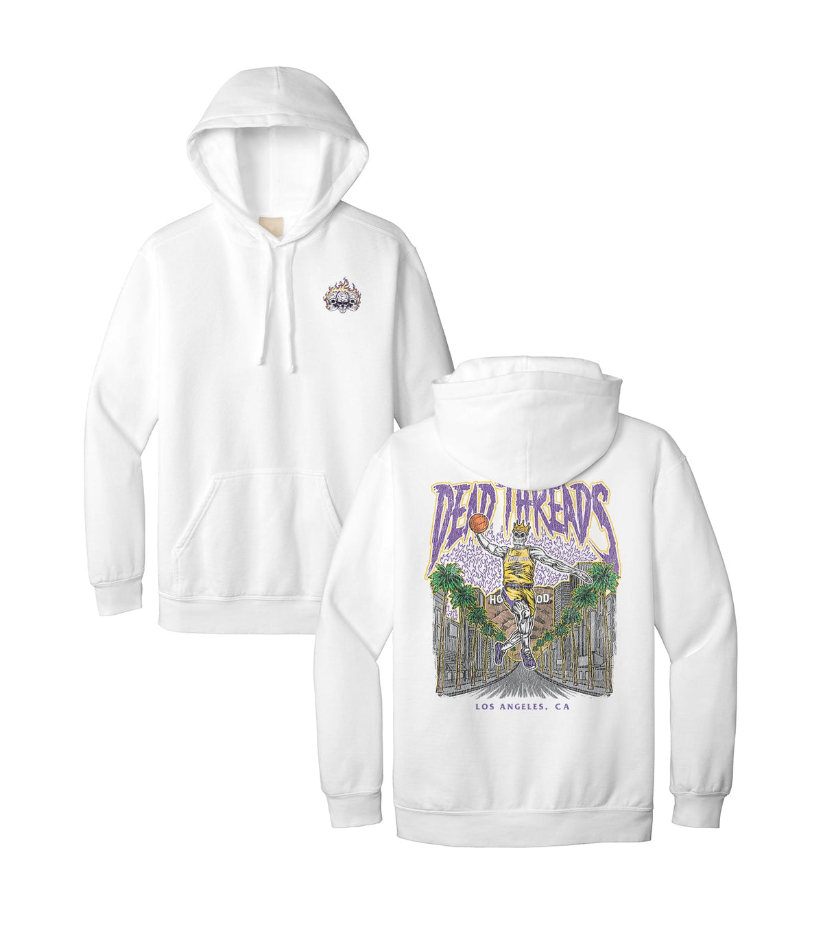 LOS ANGELES BASKETBALL - HOODIE – Hoodie – Dead Threads Apparel
