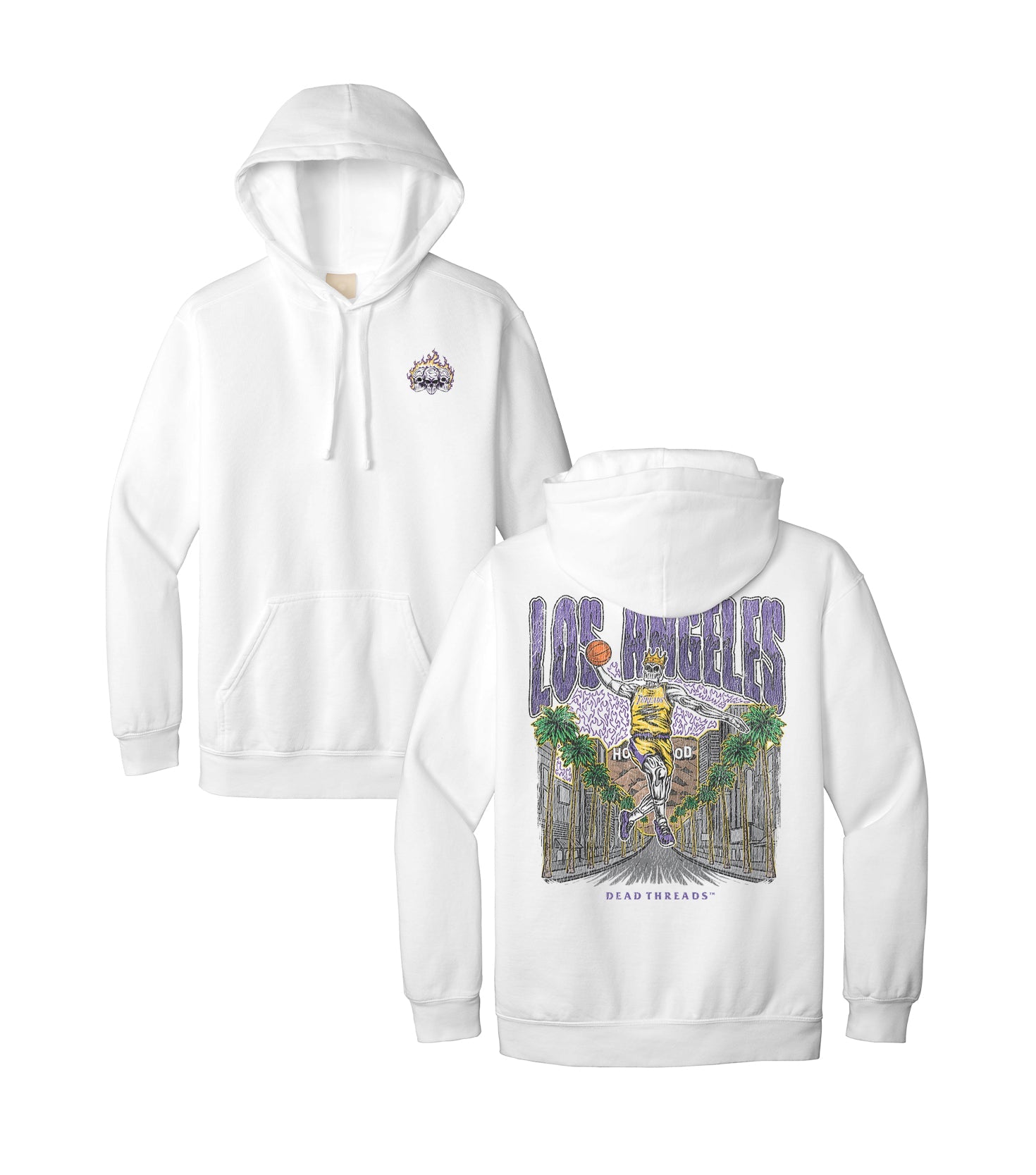 LOS ANGELES BASKETBALL - HOODIE – Hoodie – Dead Threads Apparel
