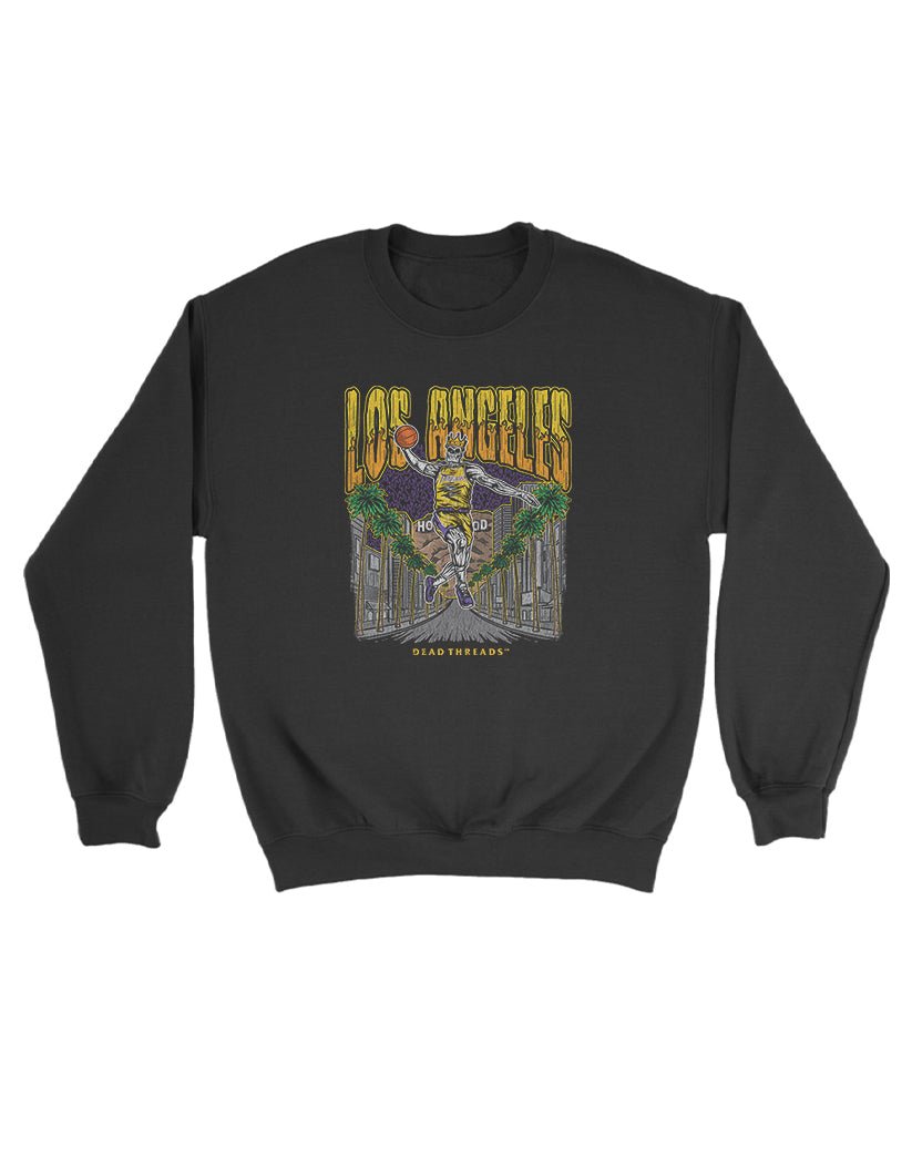 LOS ANGELES BASKETBALL KIDS CREWNECK SWEATSHIRT – Kids clothes – Dead Threads Apparel