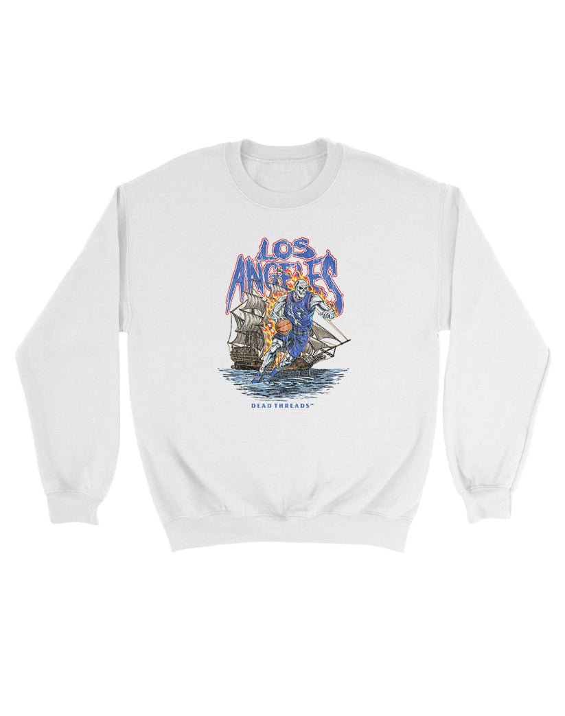 LOS ANGELES BASKETBALL KIDS CREWNECK SWEATSHIRT – Kids clothes – Dead Threads Apparel