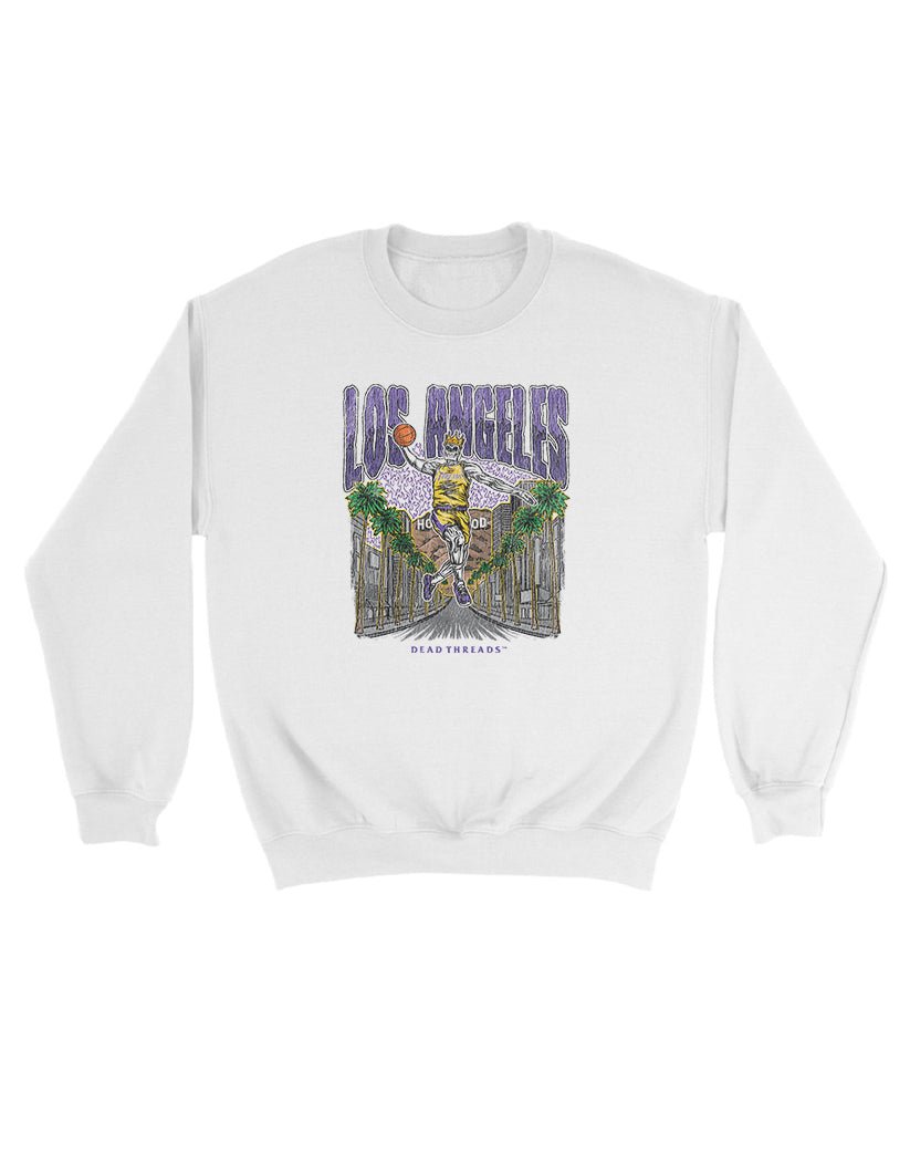 LOS ANGELES BASKETBALL KIDS CREWNECK SWEATSHIRT – Kids clothes – Dead Threads Apparel