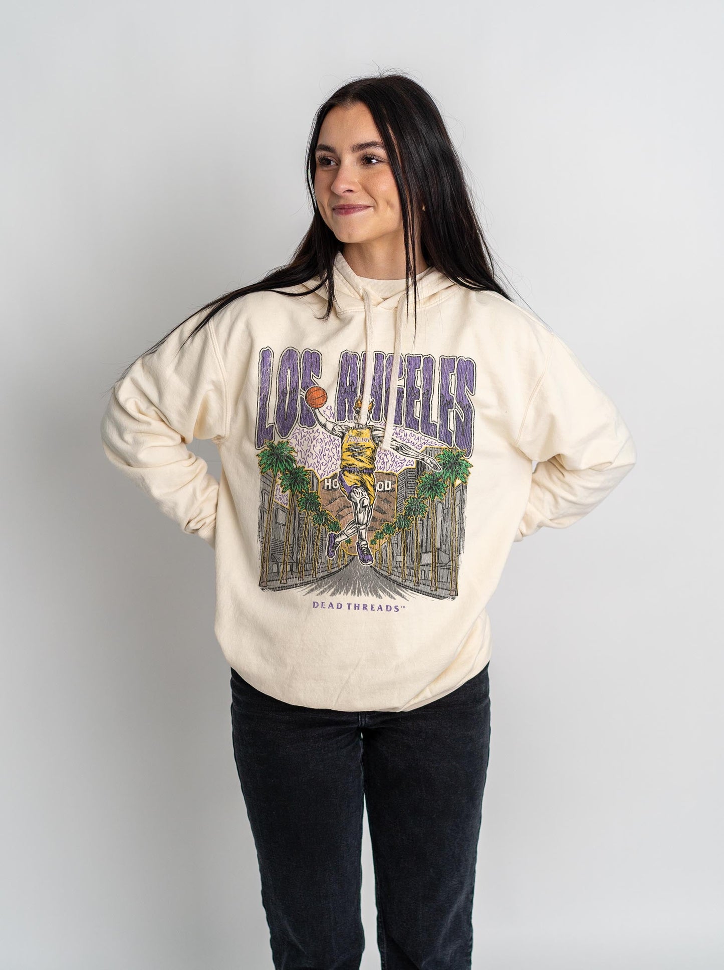 LOS ANGELES BASKETBALL - LIGHTWEIGHT HOODIE – Lightweight – Dead Threads Apparel