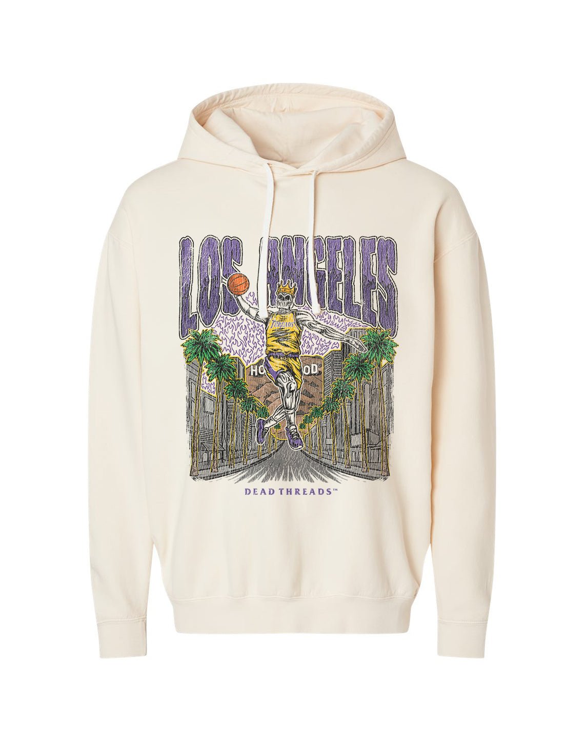LOS ANGELES BASKETBALL - LIGHTWEIGHT HOODIE – Lightweight – Dead Threads Apparel