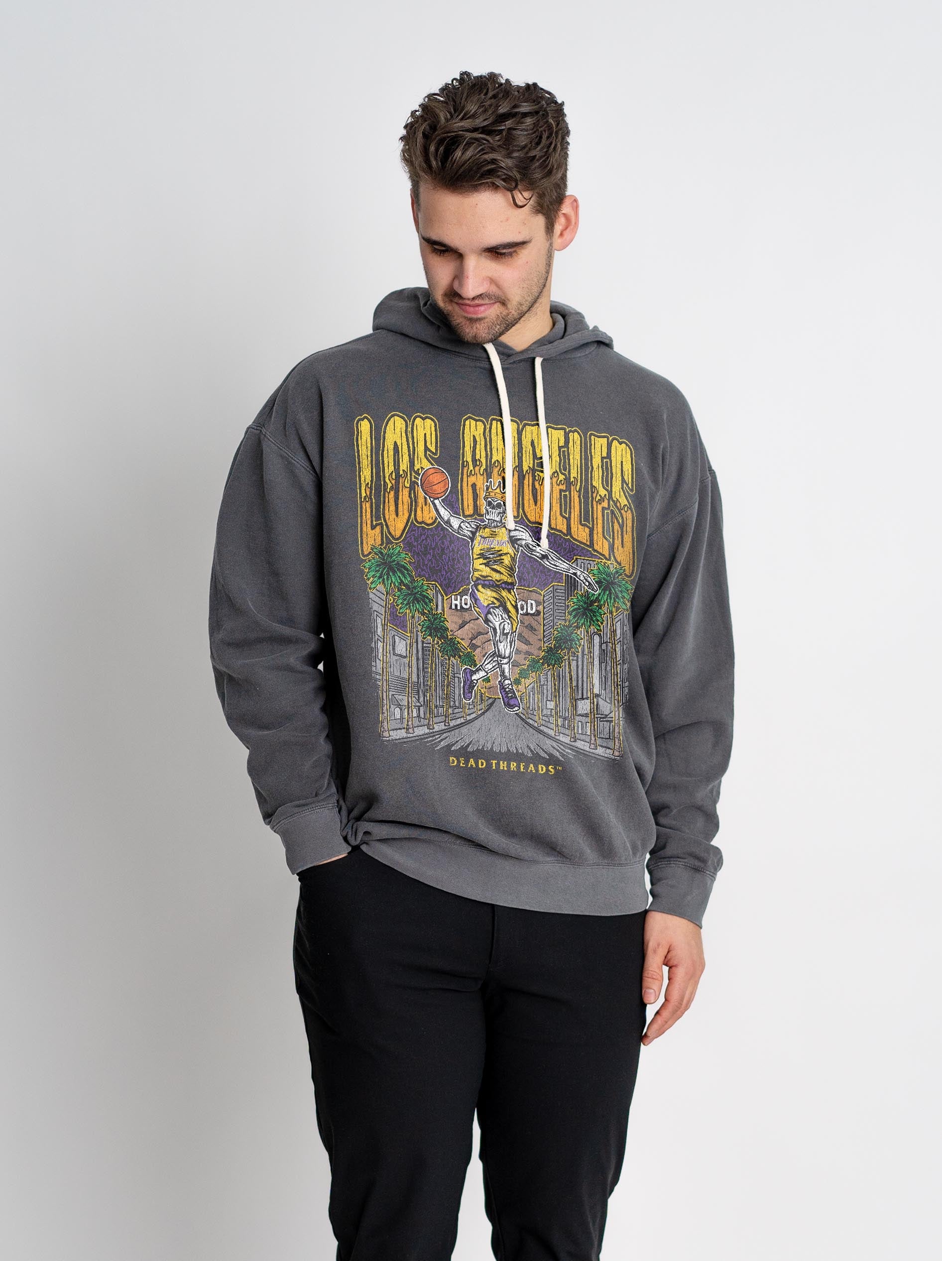 LOS ANGELES BASKETBALL - LIGHTWEIGHT HOODIE – Lightweight – Dead Threads Apparel
