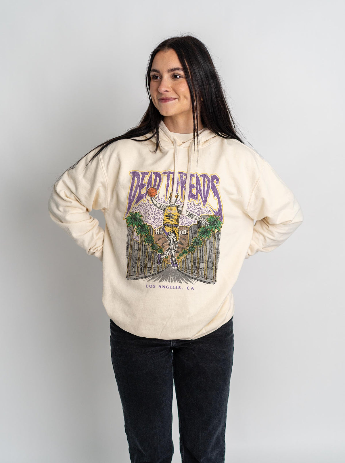 LOS ANGELES BASKETBALL - LIGHTWEIGHT HOODIE – Lightweight – Dead Threads Apparel
