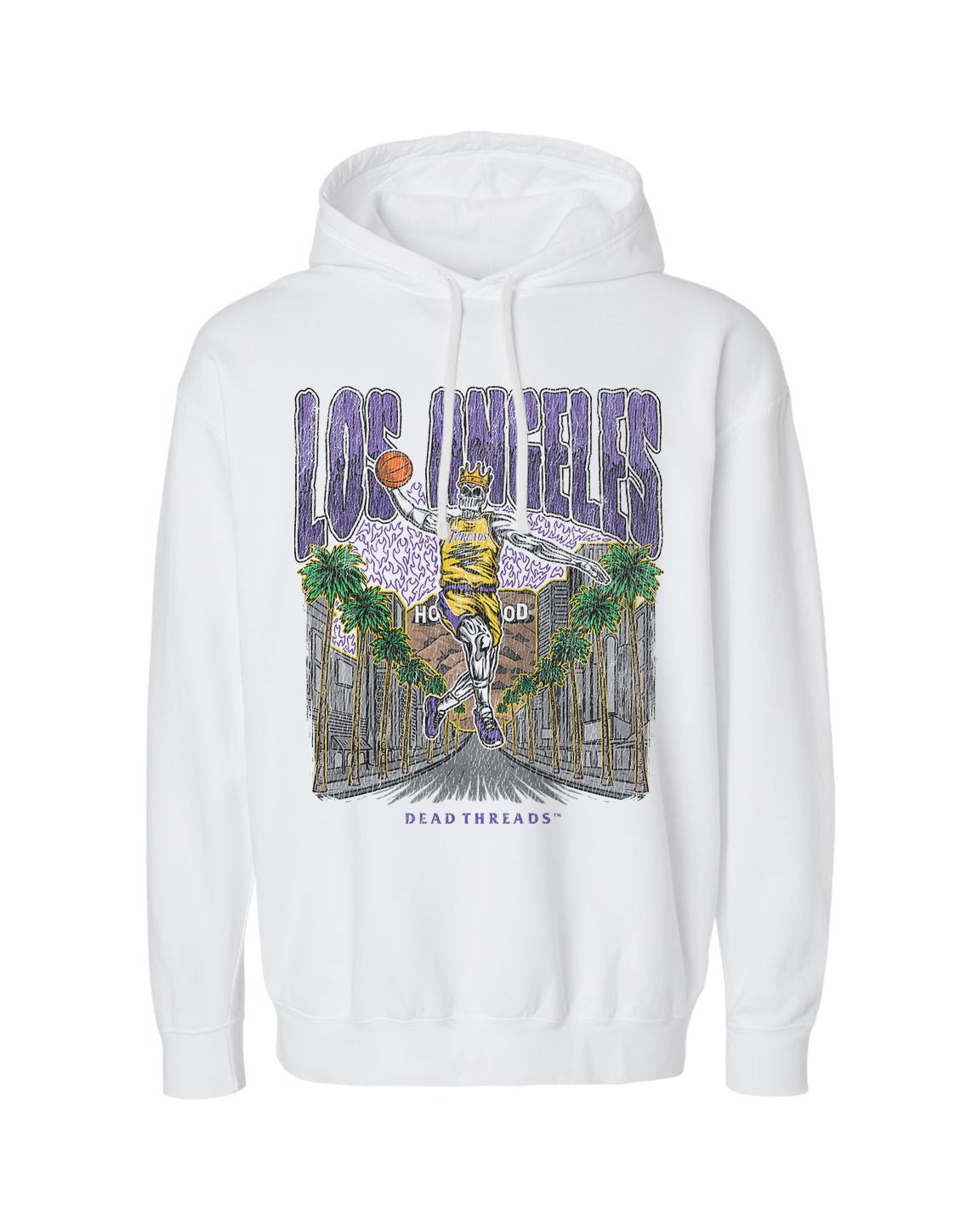 LOS ANGELES BASKETBALL - LIGHTWEIGHT HOODIE – Lightweight – Dead Threads Apparel