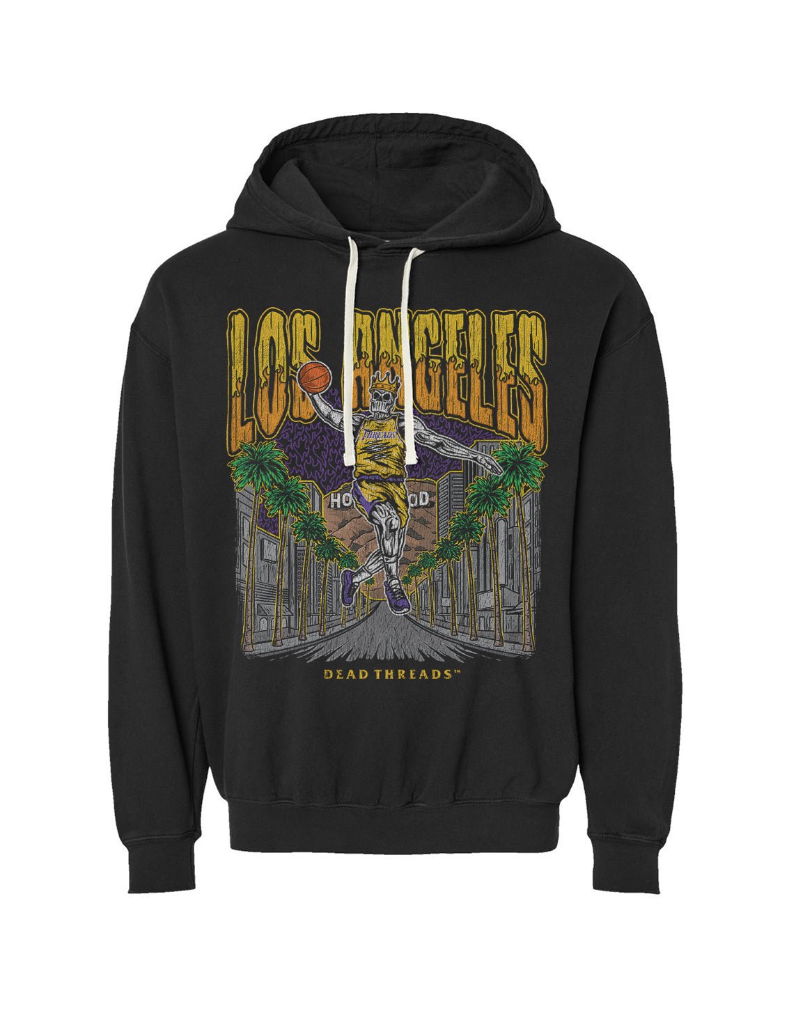 LOS ANGELES BASKETBALL - LIGHTWEIGHT HOODIE – Lightweight – Dead Threads Apparel