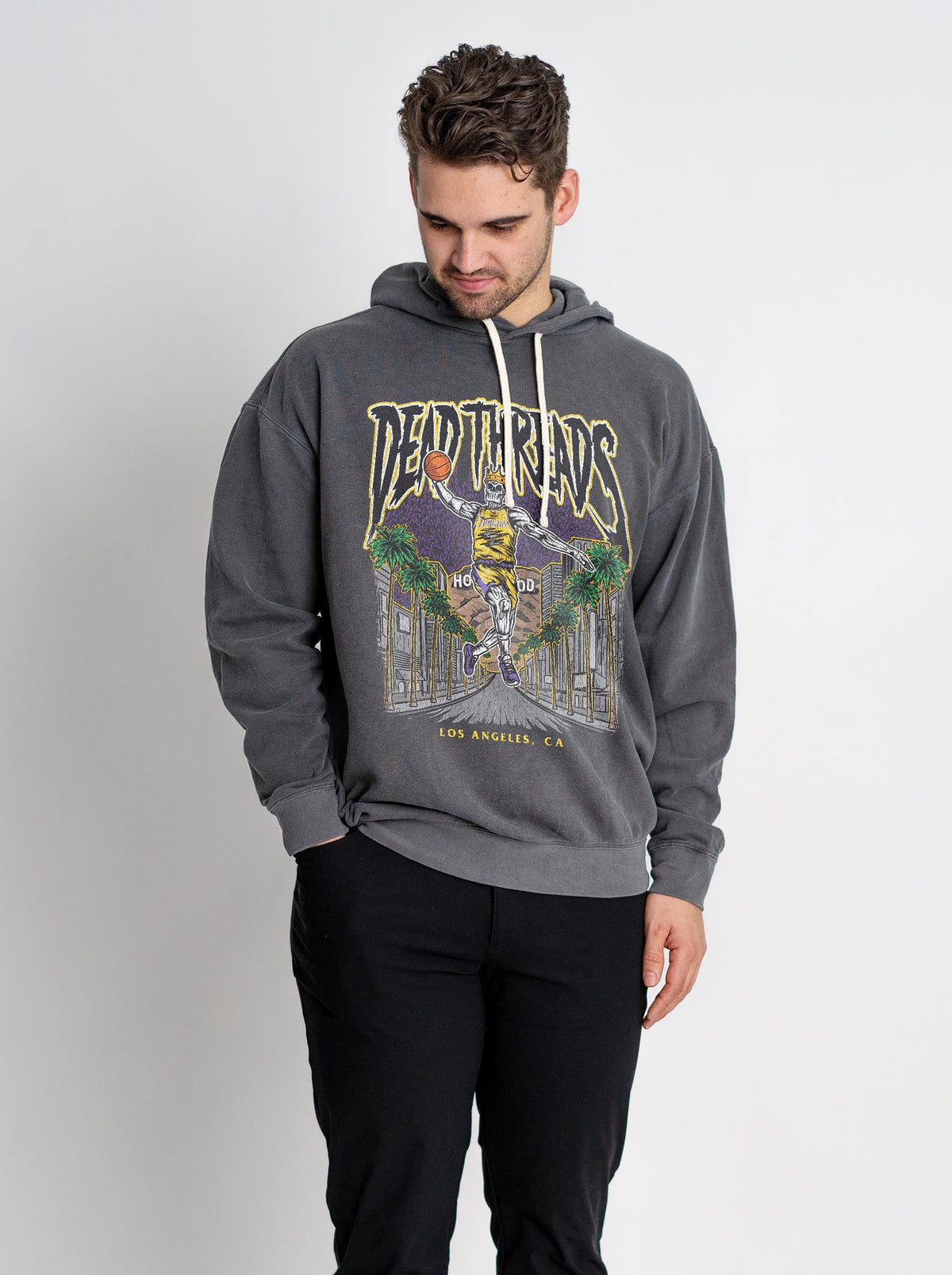 LOS ANGELES BASKETBALL - LIGHTWEIGHT HOODIE – Lightweight – Dead Threads Apparel