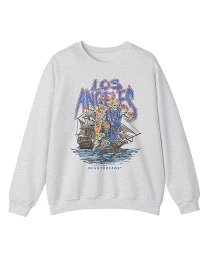 LOS ANGELES BASKETBALL v2 CREWNECK SWEATSHIRT – Sweatshirt – Dead Threads Apparel
