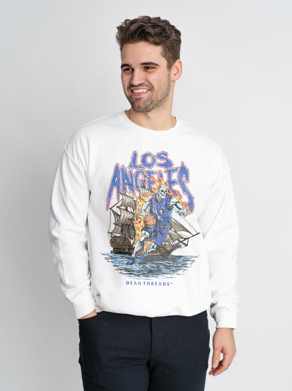 LOS ANGELES BASKETBALL v2 CREWNECK SWEATSHIRT – Sweatshirt – Dead Threads Apparel