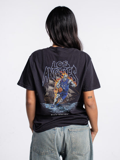 LOS ANGELES BASKETBALL v2 - “DT ESSENTIAL" PREMIUM T - SHIRT – T-Shirt – Dead Threads Apparel