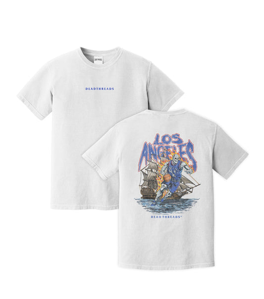 LOS ANGELES BASKETBALL v2 - “DT ESSENTIAL" PREMIUM T - SHIRT – T-Shirt – Dead Threads Apparel