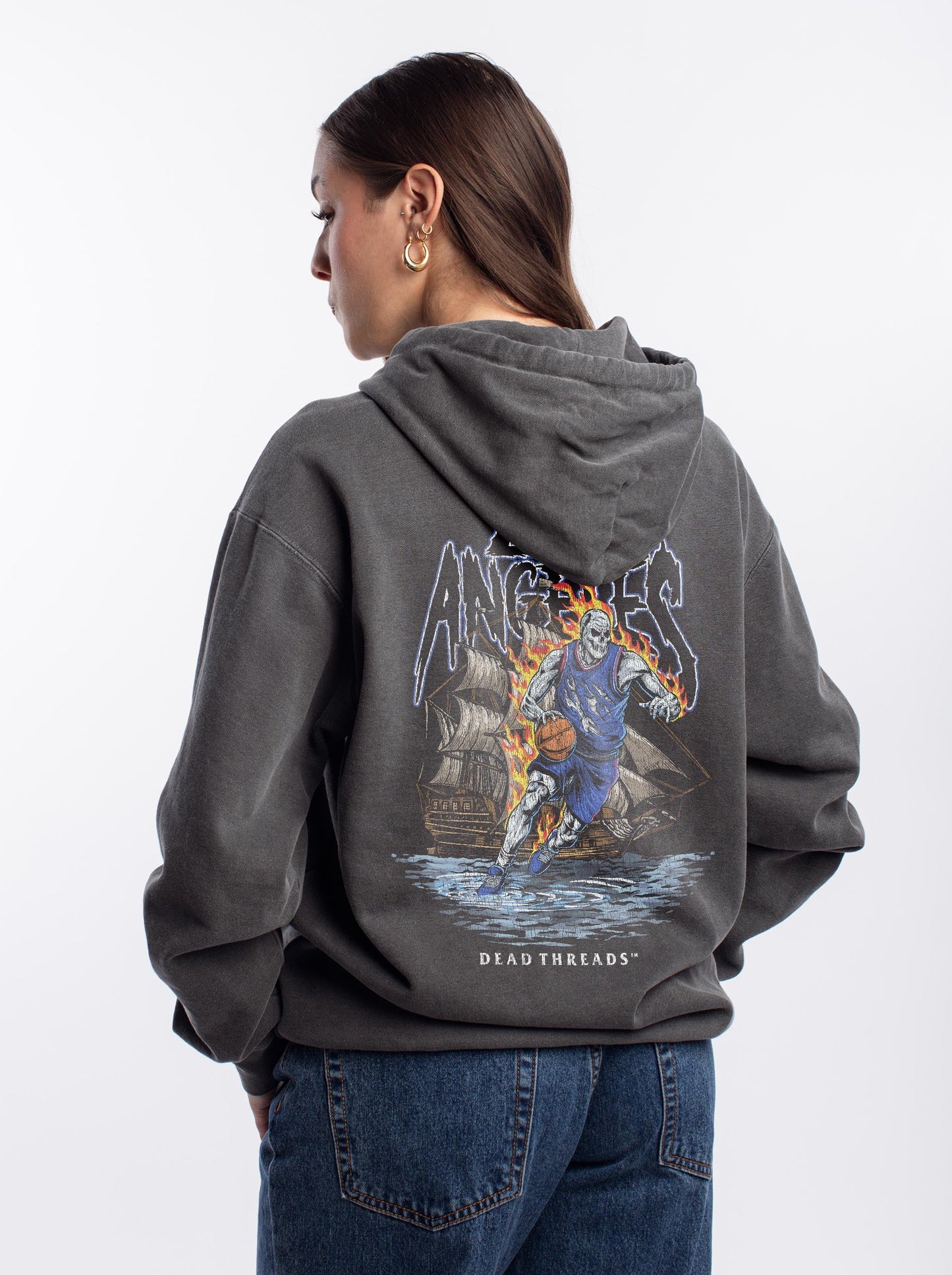 LOS ANGELES BASKETBALL v2 - HOODIE – Hoodie – Dead Threads Apparel