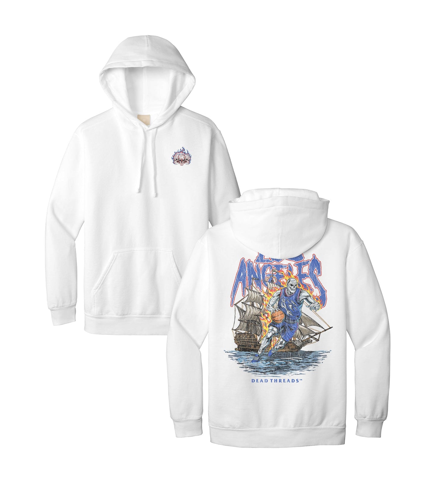 LOS ANGELES BASKETBALL v2 - HOODIE – Hoodie – Dead Threads Apparel