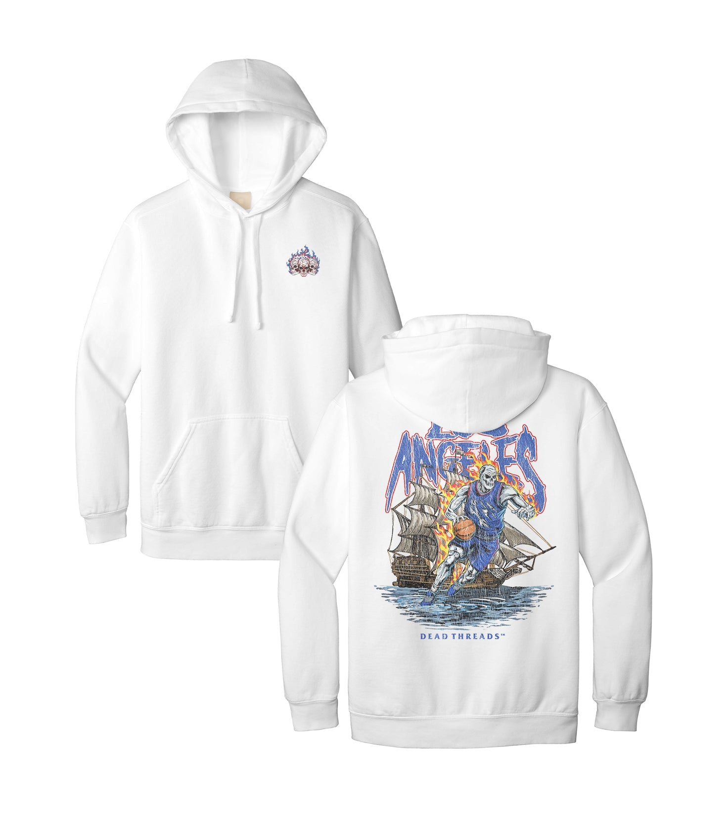 LOS ANGELES BASKETBALL v2 - HOODIE – Hoodie – Dead Threads Apparel