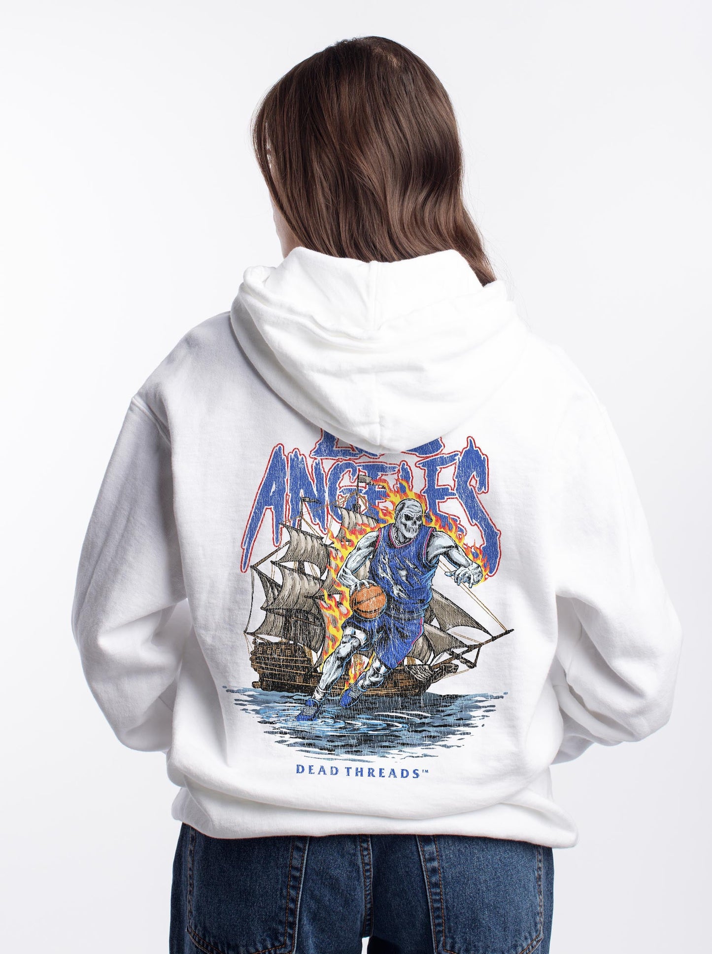 LOS ANGELES BASKETBALL v2 - HOODIE – Hoodie – Dead Threads Apparel