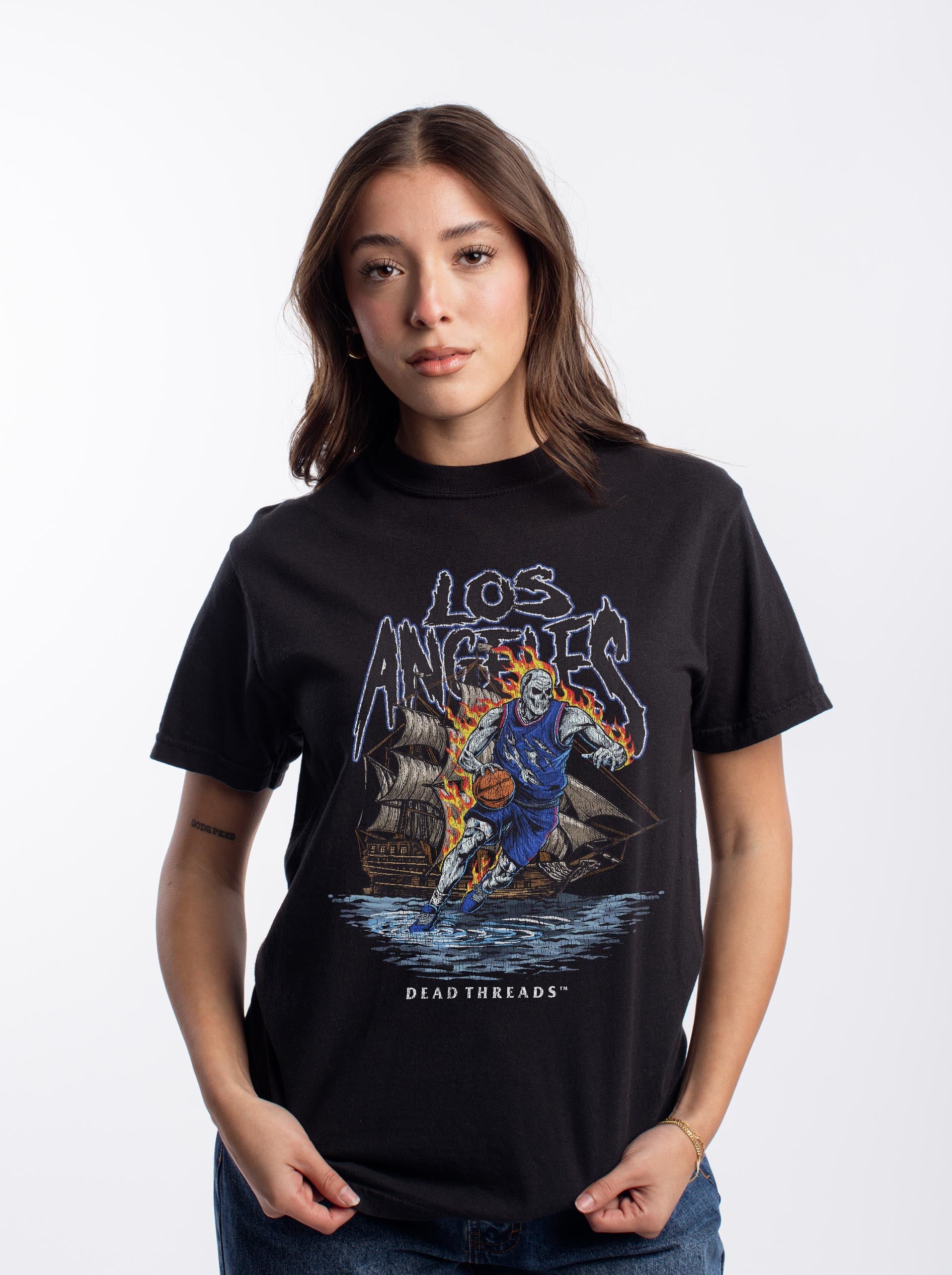 LOS ANGELES BASKETBALL v2 – T-Shirt – Dead Threads Apparel