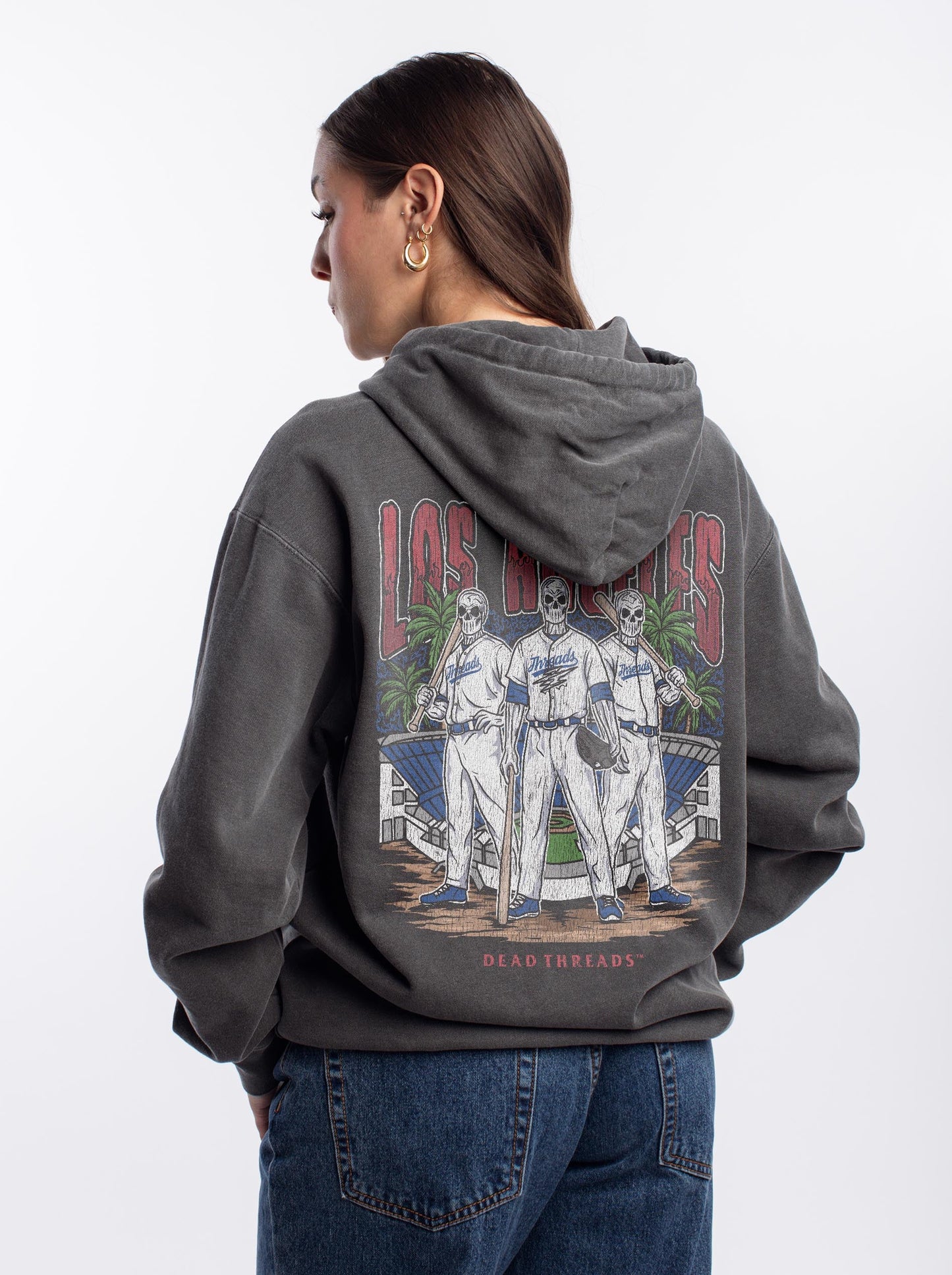 LOS ANGELES "BLUE" BASEBALL - “DT ESSENTIAL" HOODIE – Hoodie – Dead Threads Apparel