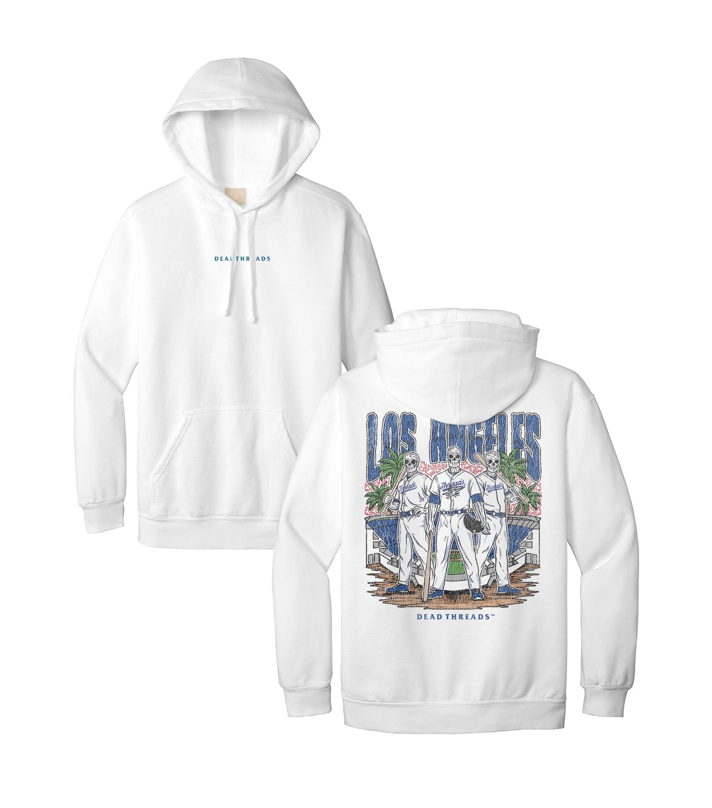 LOS ANGELES "BLUE" BASEBALL - “DT ESSENTIAL" HOODIE – Hoodie – Dead Threads Apparel