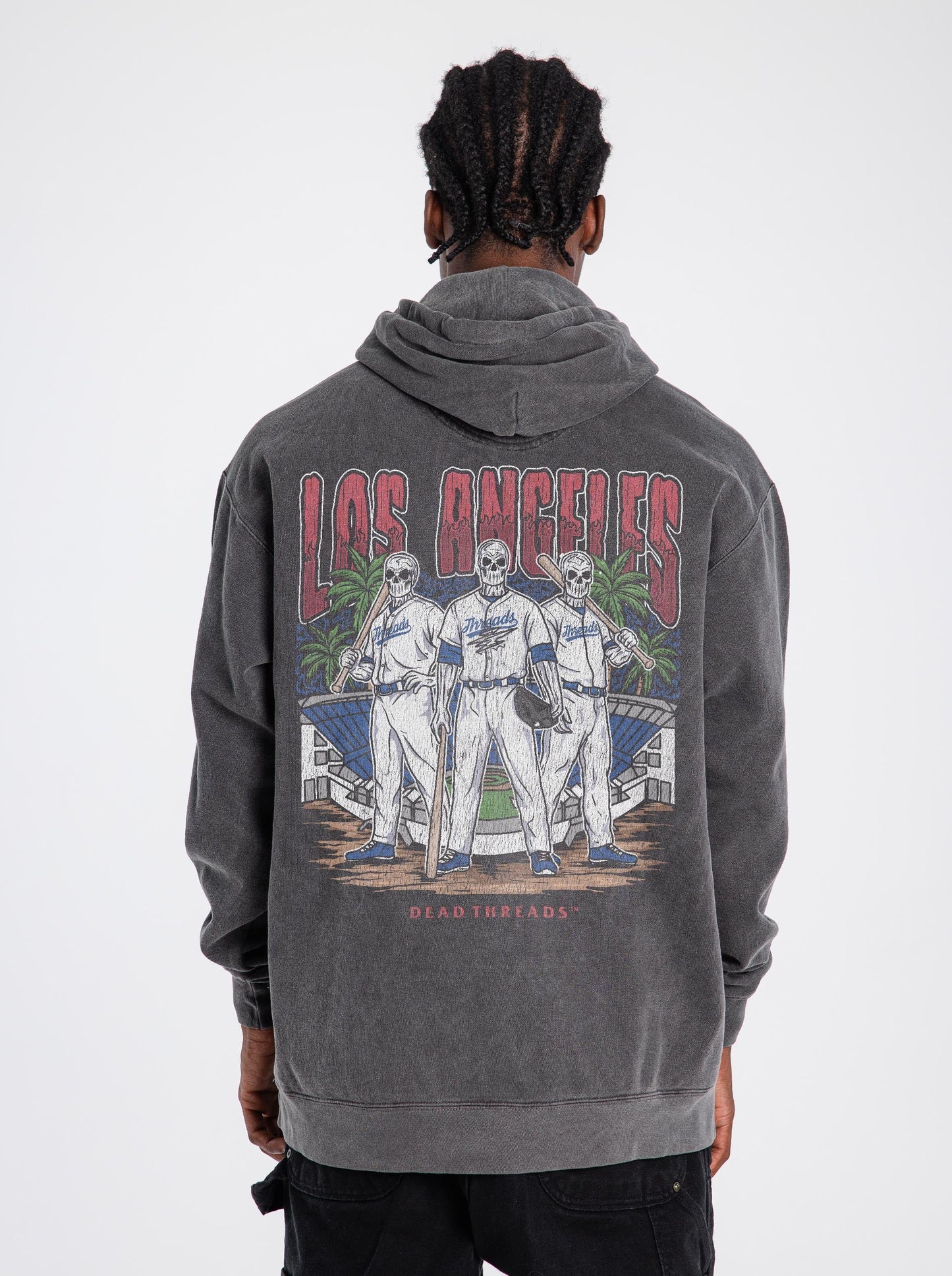 LOS ANGELES "BLUE" BASEBALL - “DT ESSENTIAL" HOODIE – Hoodie – Dead Threads Apparel